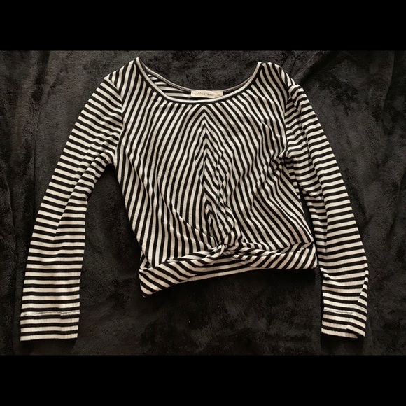 Striped Crop Top - Picture 1 of 3